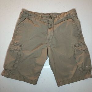 VTG Y2K Nike The Athletic Department Tan Cargo Shorts